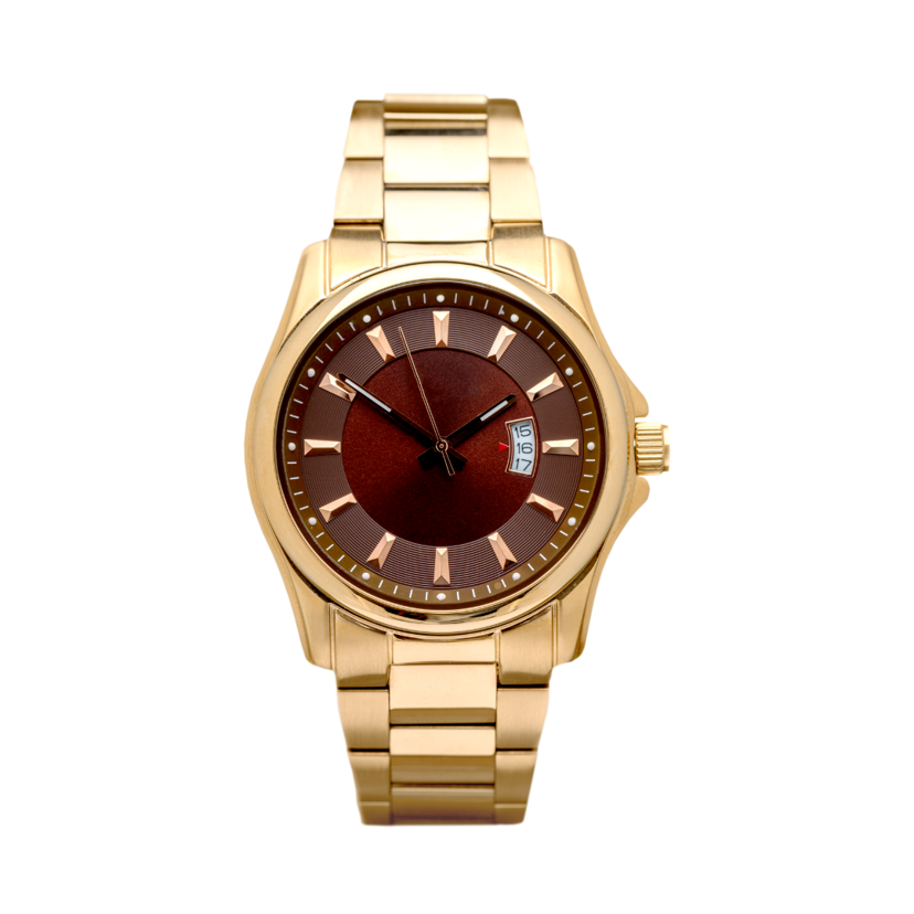 Black And Gold Elegant Luxury Wristwatch