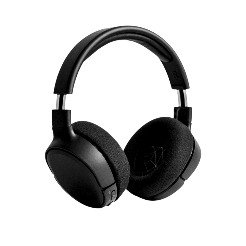 Purple And Lime Futuristic Headphone